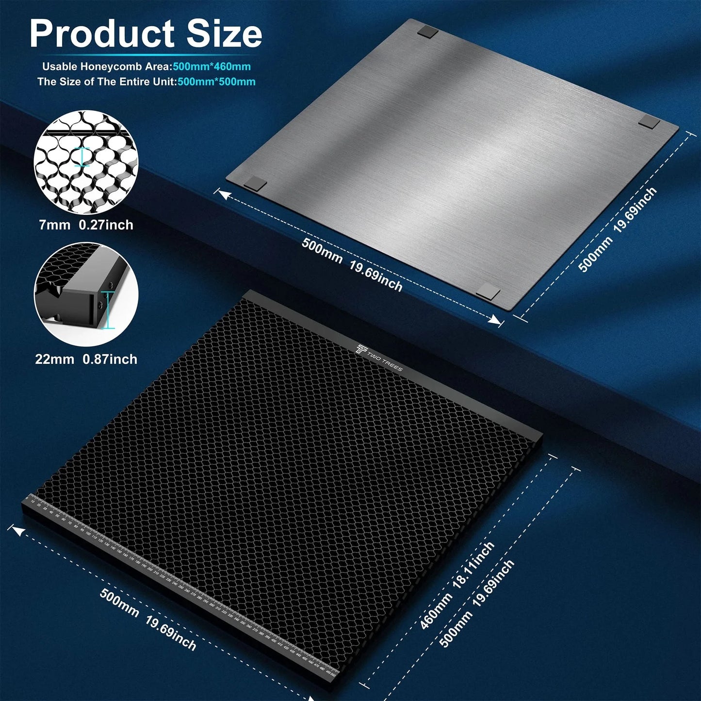 TWO TREES 2 in1 Spliceable Honeycomb Working Table Extra large carving area Honeycomb laser cutting bed laser machine honeycomb