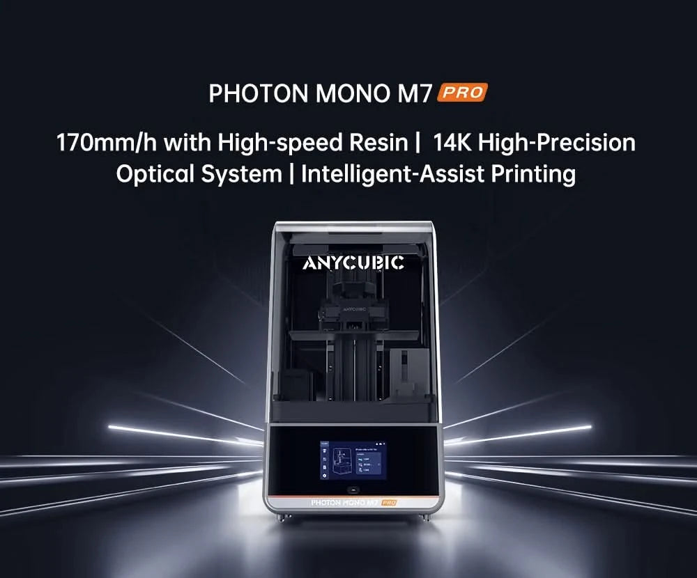 ANYCUBIC Photon Mono M7 Pro 14K Speed Up to 170mm/h Mono MSLA 3D Printer 10.1'' LCD Resin 3D Printer Size223*126*230m