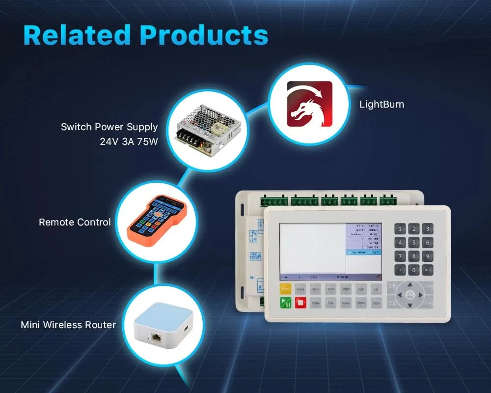 Ruida RDC6445 RDC6445G RDC6445S Controller for Co2 Laser Engraving Cutting Machine Upgrade RDC6442 RDC6442G