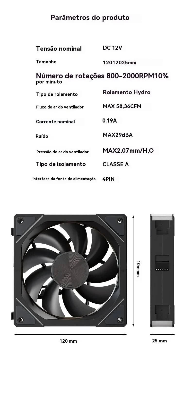 Teucer JM-5 PC Argb Light CD Texture 12cm 3in1 PWM Fan Case No Noise 800-2000rpm Water Cooling Radator Fan