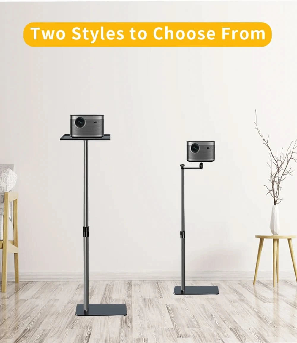 Projector Brack Floor Support Stand Metal Holder Multi-angle Adjustable 360 °Rotating Projector Bracket for Film Video Projector