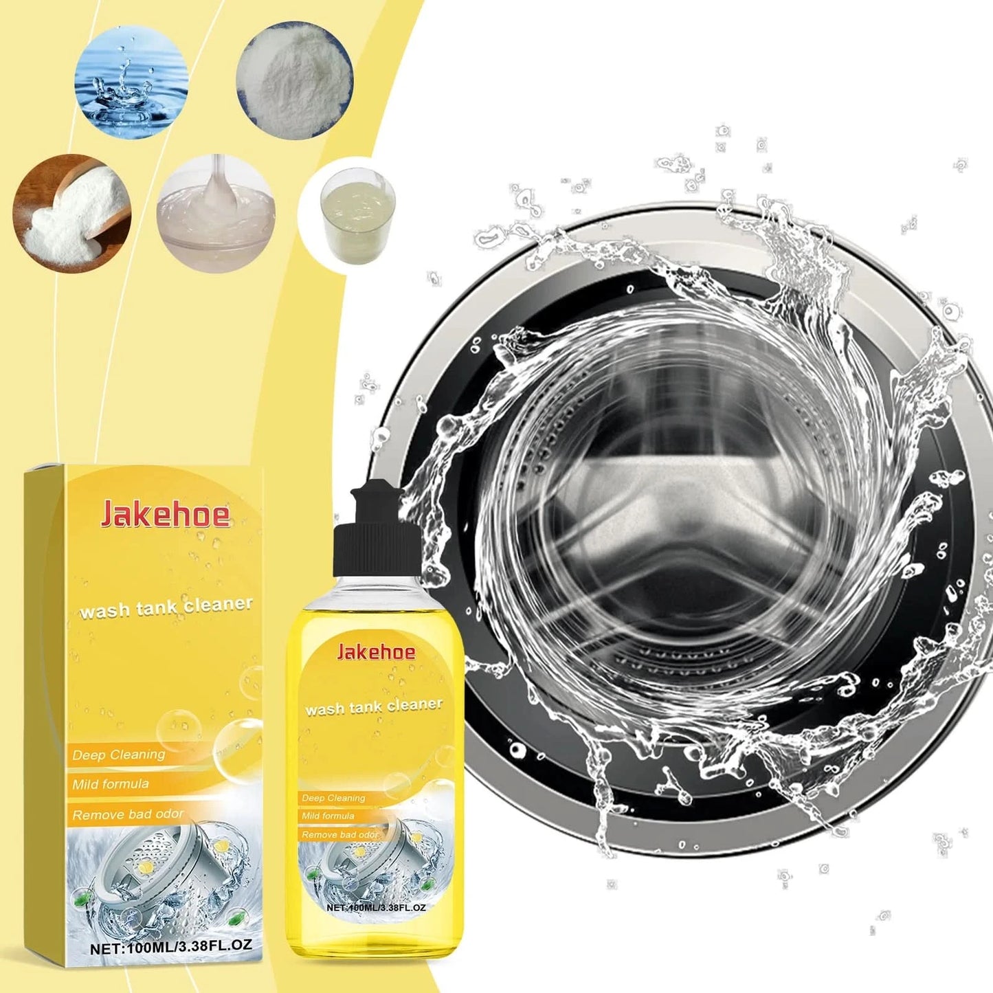 Washing Machine Cleaner Eco-Friendly Deep Cleaning Liquid Washer Cleaner Deodorizer Detergent Washing Machine Cleaning Liquid