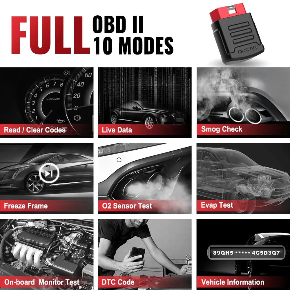 MUCAR BT200 & BT200 Pro Obd2 Diagnostic Tools Bluetooth obd 2 Scanner Automotriz Code Reader All System Diagnosis Free for Life