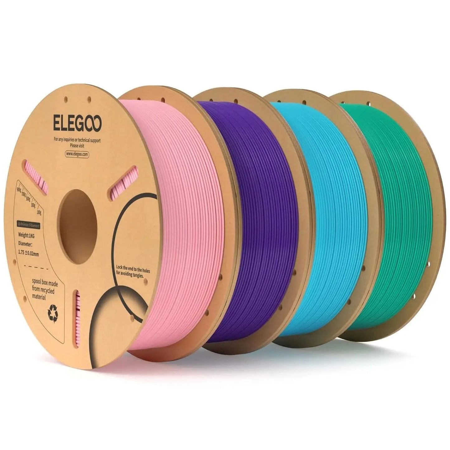 ELEGOO 1.75mm PLA Filament 1kg Plastic 3D PLA for 3D Printer Consumables Material for FDM 3D Printer NEPTUNE 3 PRO