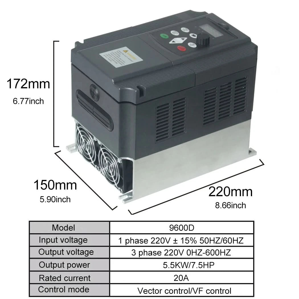 380V Or 220V Economical VFD Variable Frequency Drive Converter Inverter 1.5/2.2/3.7/4/5.5/7.5/11 KW Motor Speed Controller
