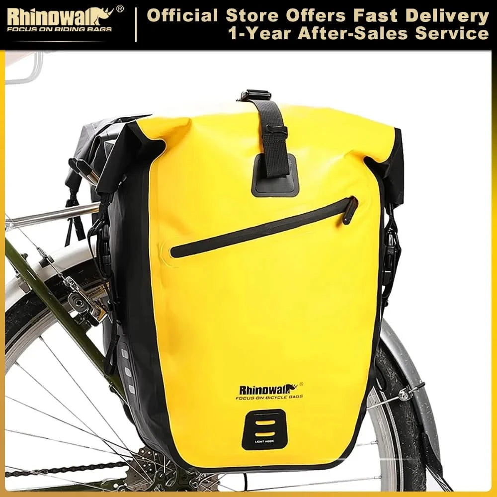 Rhinowalk Waterproof Bike Bag 20L/27L Travel Cycling Bag Basket Bicycle Rear Rack Tail Seat Trunk Bags bicycle bags & panniers