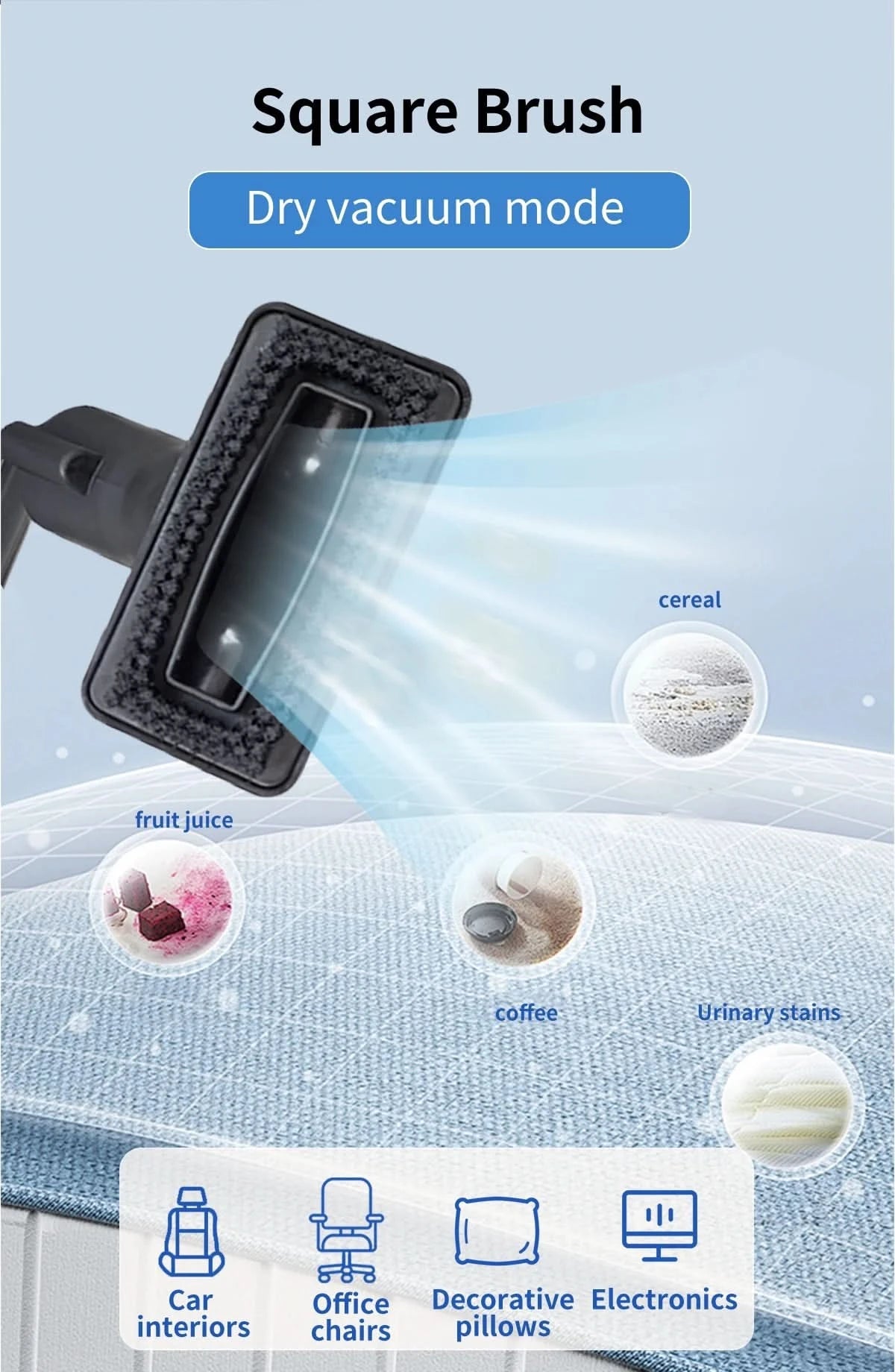 Carpet Washing Machine ABIR G80,15000PA Suction,Smart Home Appliance for Sofa Bed Clean,Smart Home Appliance for Sofa Bed Clean
