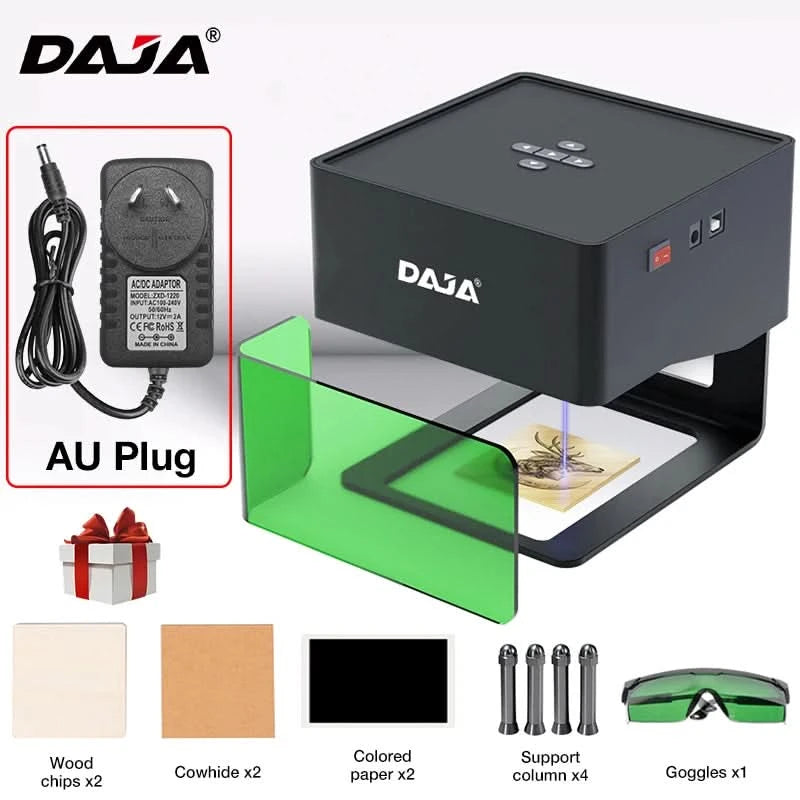DAJA DJ6 Laser Engraver Logo Marker Machine for Household Woodwork Marking Machine Support Wireless BT Mobile Phone App Control