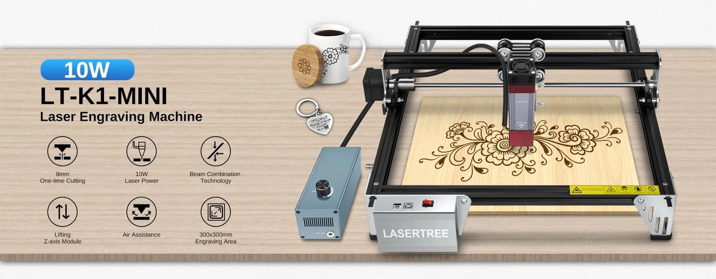 LASER TREE 20W Laser Module 450nm 40W TTL Blue Light Laser Engraver Head for Laser Engraving Cutting Machine Wood Working Tools