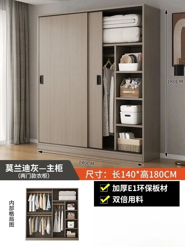 ZEco White Design Wardrobes Organizer Sliding New Bedroom Closet Wardrobe Cabinets Storage Shelf Armoires De Chambre FurnitureZ