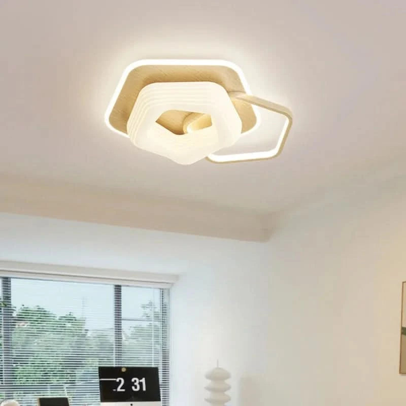 Bedroom light creamy style warm romantic children's room full spectrum eye protection designer's creative flower ceiling light
