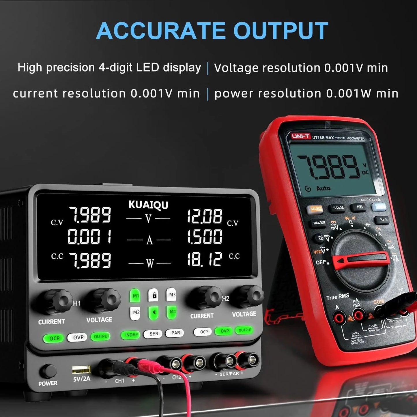 NICE-POWER 30V 10A Dual-Channel DC Lab Power Supply 60V 120V 240V Double Bench Power Source Positive & Negative Voltage Output