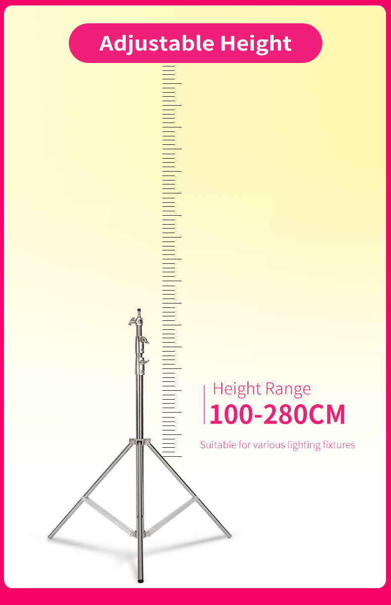 2.49M Length Cross Arm Stainless Steel Kit Light Stand With Weight Bag Photo Studio Accessories Extension Rod