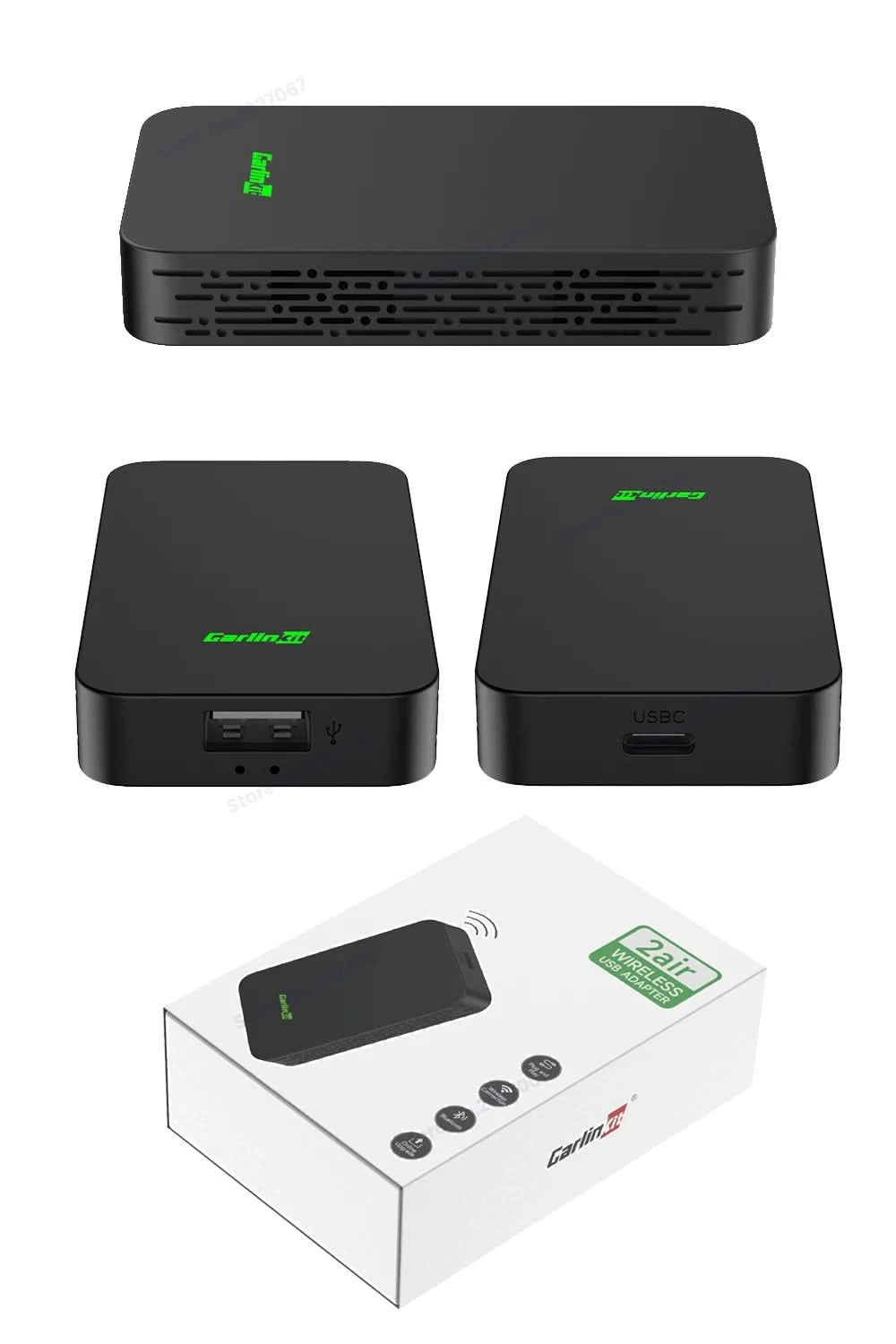 CarlinKit 5.0 4.0 Wireless CarPlay Adapter Android Auto Dongle Multi-Device Supported Wired To Wireless CarPlay Box Auto Connect