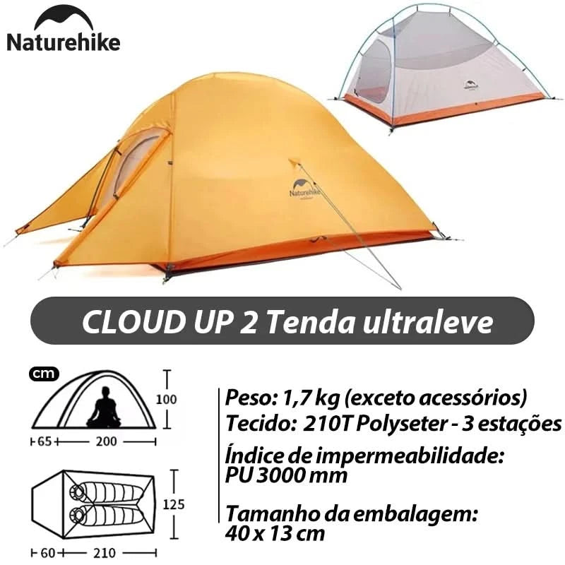 Naturehike Brazil Cloud Up 1-2-3P Camping Travel Backpack Outdoor Ultralight Waterproof Tent Camping Beach Tent