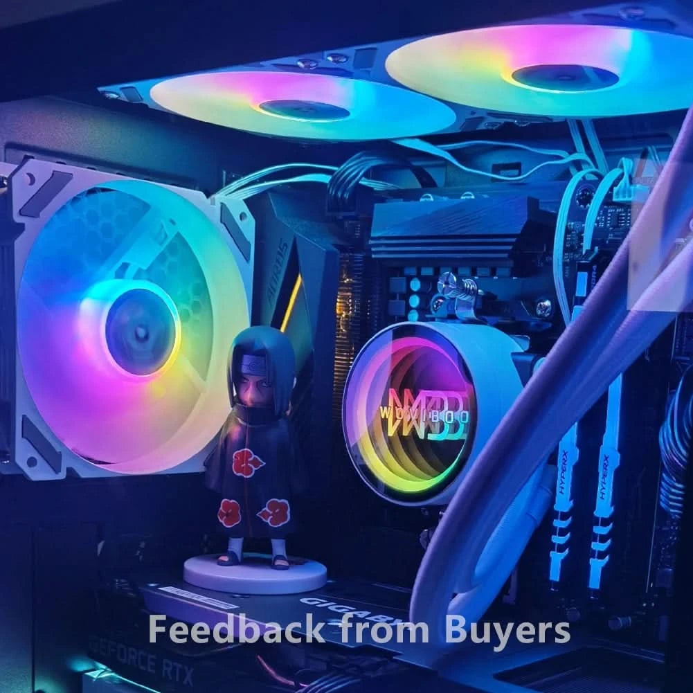 Wovibo Pc Cpu Water Cooler AIO Radiador 240mm 360mm ARGB RGB  Para Intel 115x 1200 1700 2011 X79 X99 AMD AM4 AM5 Ventilador