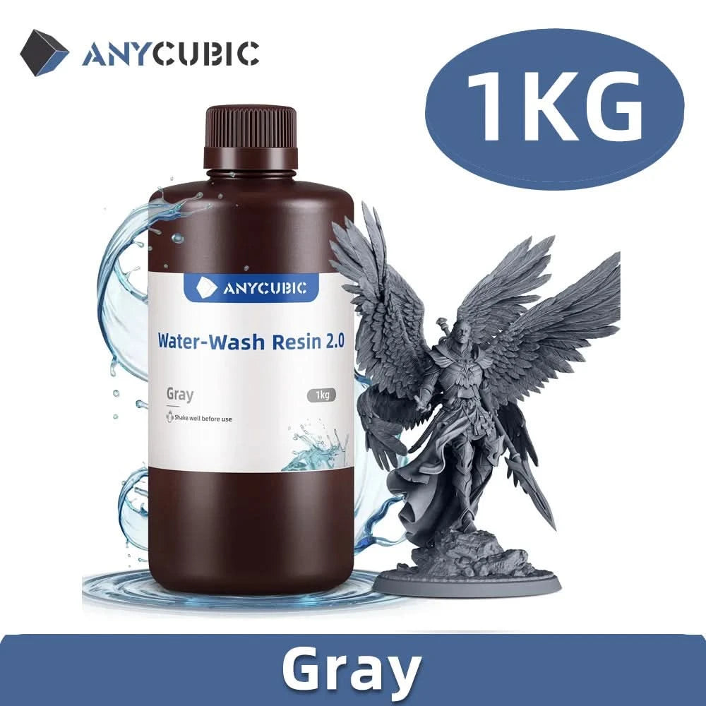 ANYCUBIC Water Washable Resin Low Odor Low Viscosiy 405nm UV Resin For LCD 3D Printing High Precision 3D Printer Resin