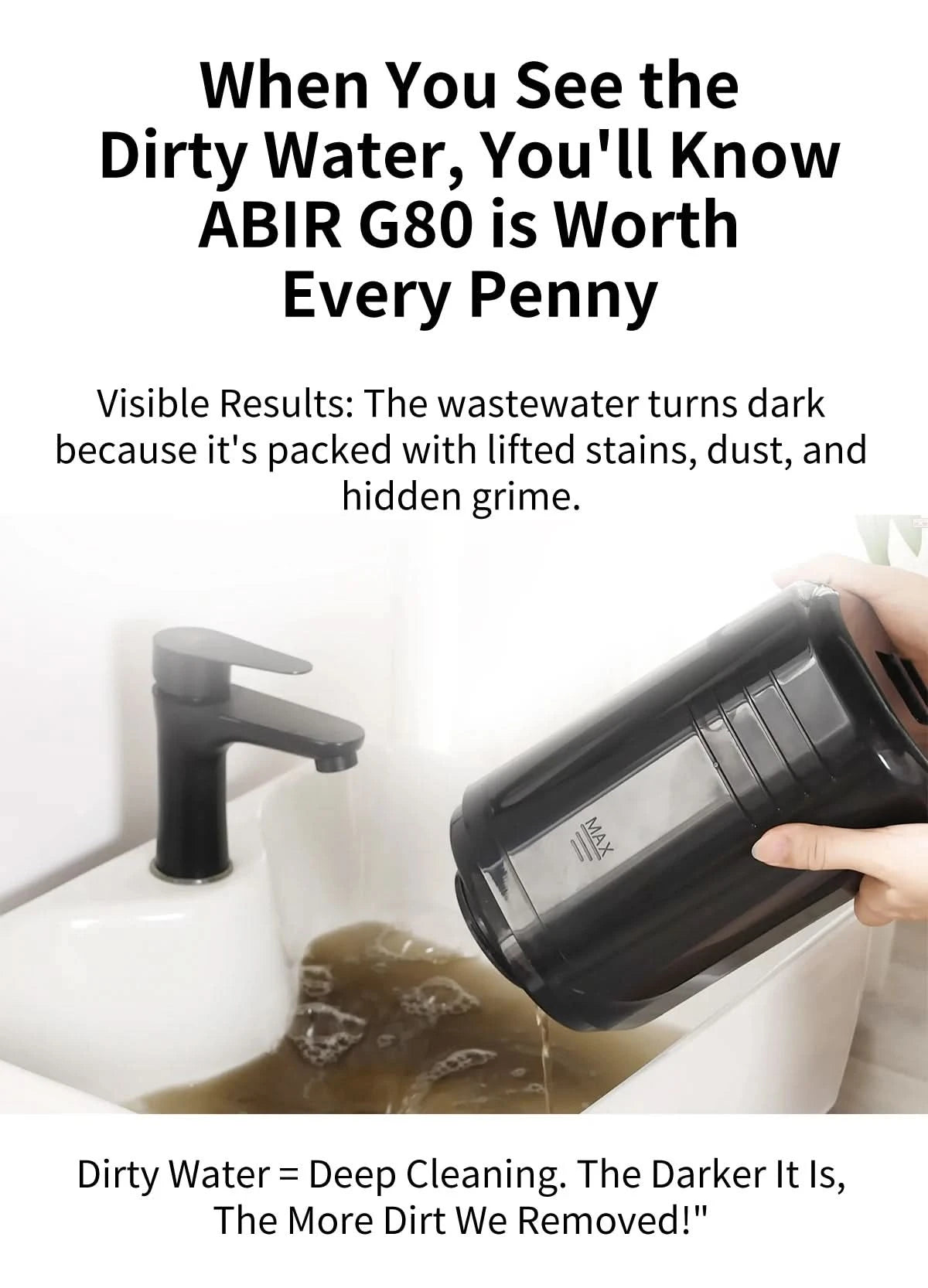 Carpet Washing Machine ABIR G80,15000PA Suction,Smart Home Appliance for Sofa Bed Clean,Smart Home Appliance for Sofa Bed Clean