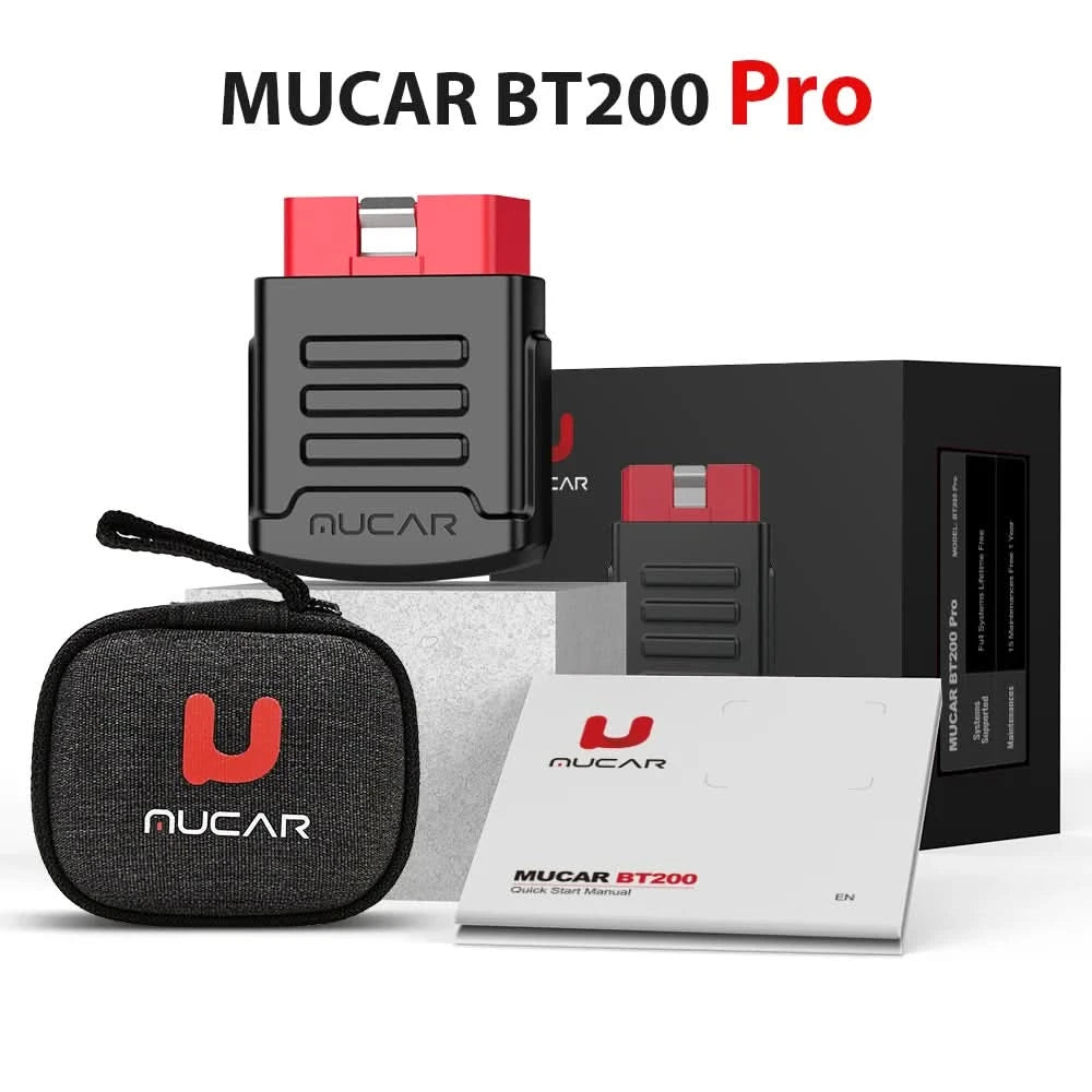 MUCAR BT200 & BT200 Pro Obd2 Diagnostic Tools Bluetooth obd 2 Scanner Automotriz Code Reader All System Diagnosis Free for Life