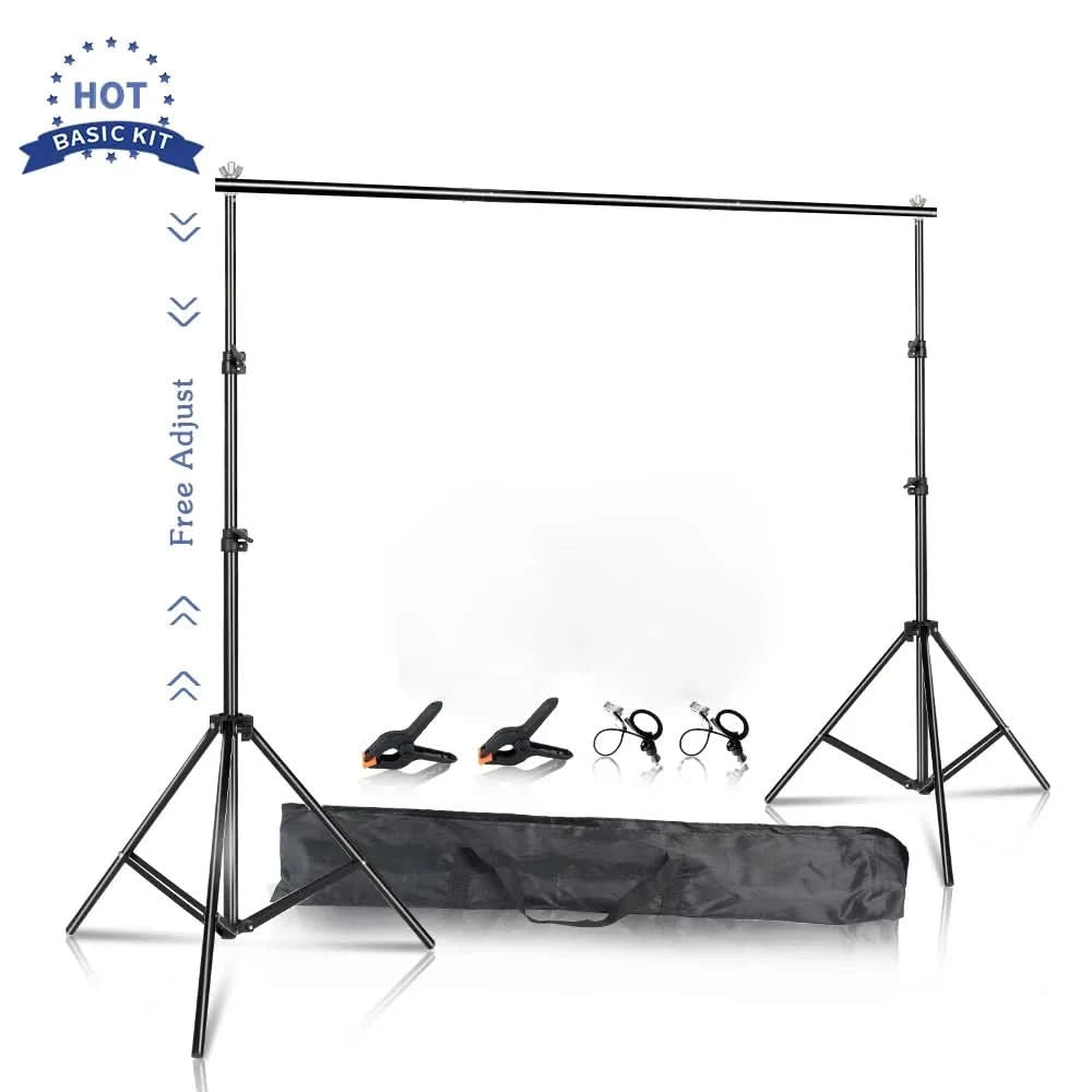 SH Photography Background Backdrop Stand Support Picture Canvas Frame System Kit With Carry Case For Muslin Photo Video Studio