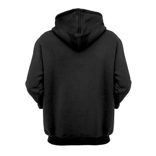 Bequemes Kangaroo-Sweatshirt-Set für Herren + Weiche schwarze Mütze