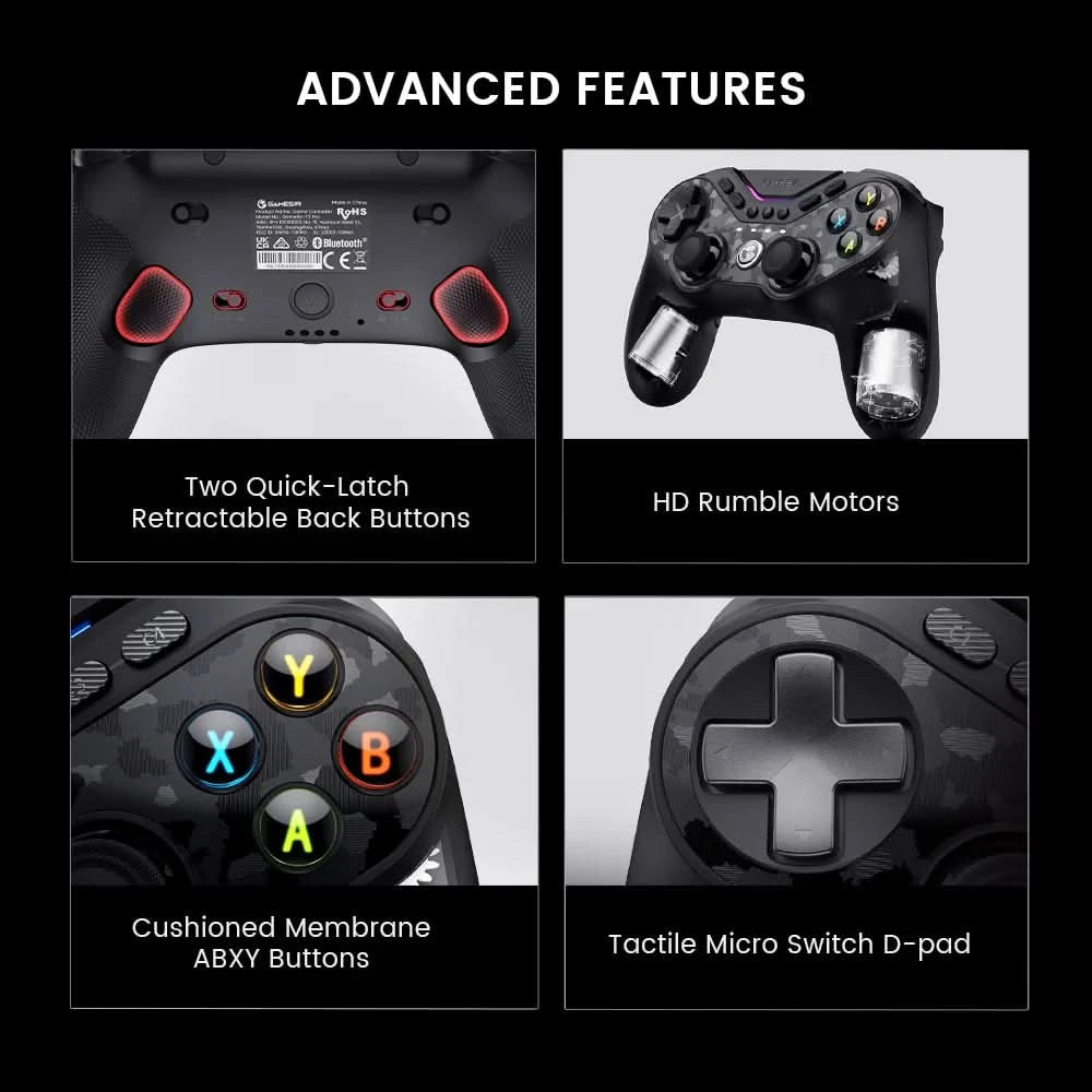 GameSir Tarantula Pro Switch 2 controller wireless gamepad with 9 mappable buttons 6-axis gyroscope Hall Effect triggers and NFC