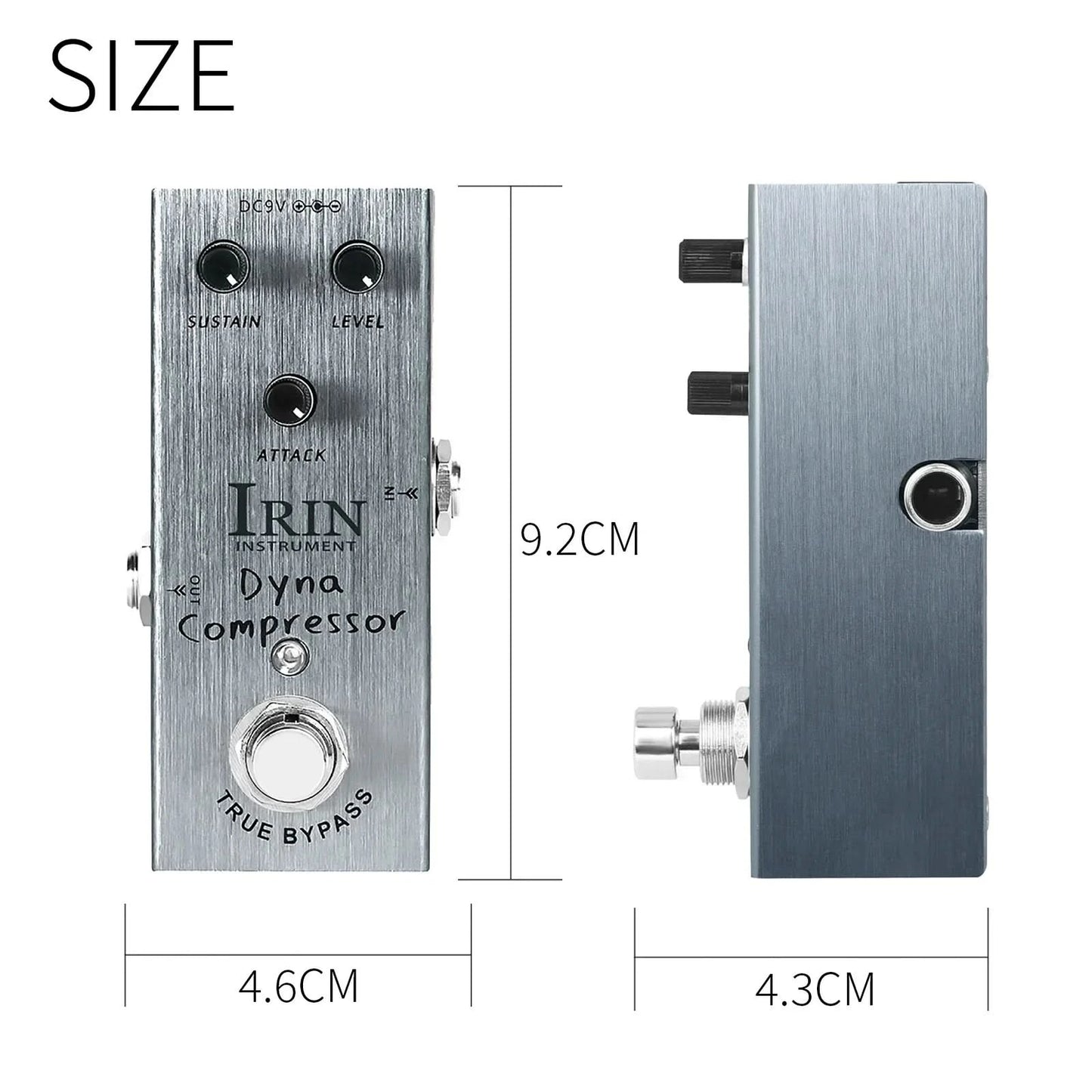 IRIN Electric Guitar Effect Pedal AN-06 Dyna Compressor Pedal True Bypass Sustain Level Attack Effect Guitar  Accessories&Parts