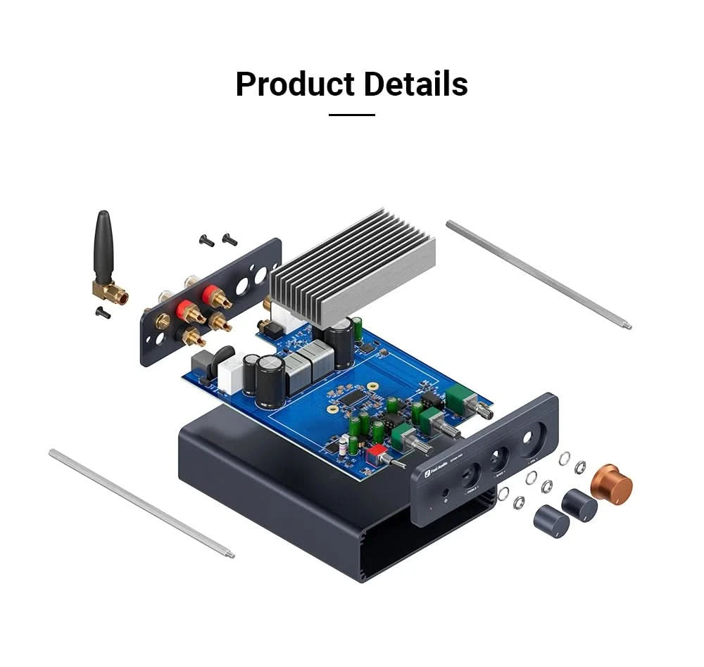 Fosi Audio BT20A Pro TPA3255 Bluetooth Sound Power Amplifier 300W x2 Mini HiFi Stereo Class D Amp Bass Treble For Home Theater