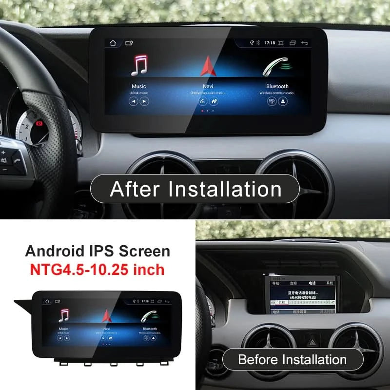 STWEI 2024 New Car Multimedia Wireless Android AUTO CarPlay 10.25inch 12.3inch Screen For Mercedes Benz GLK X204 2010 2013 2015