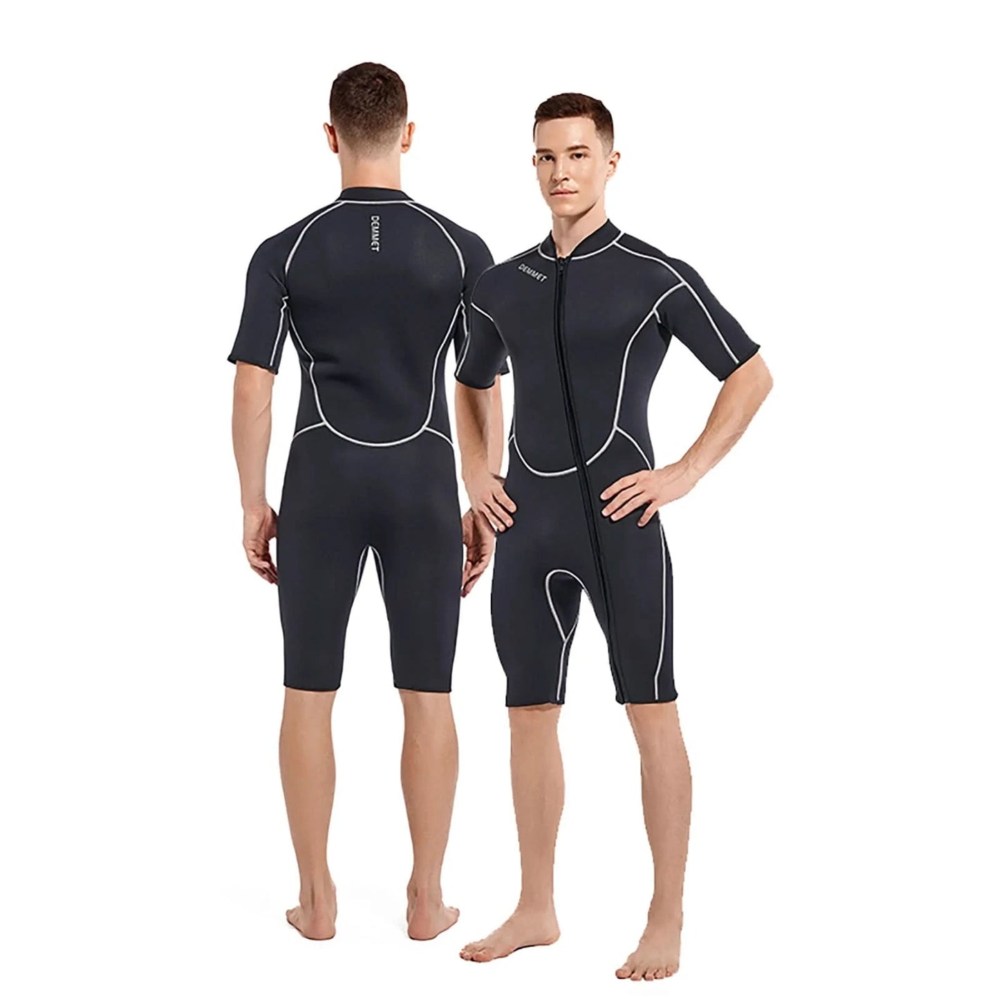 Scuba wetsuit 1.5MM-3MM One-piece neoprene Men Women Full Body Wetsuit Sunscreen White Warm Swimsuit Swimming Surfing Snorkeling