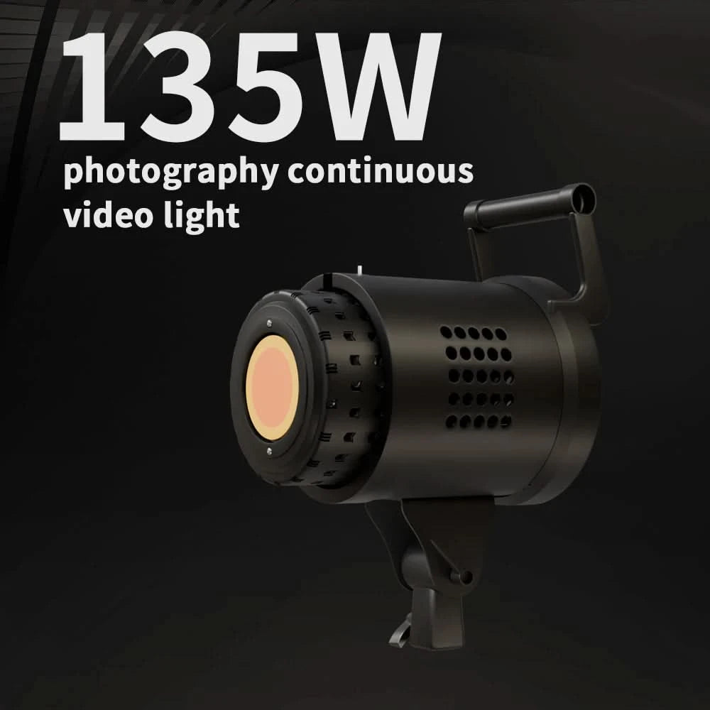 135W Fotografie LED Videoleuchte Tageslichtausgeglichene Sonnenlampe für Portraitblitz Studiozubehör Youtube Live