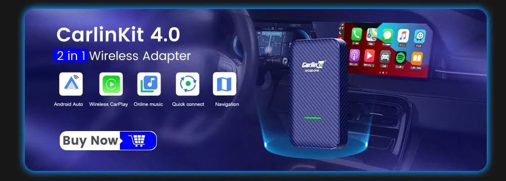 CarlinKit 5.0 4.0 Wireless CarPlay Adapter Android Auto Dongle Multi-Device Supported Wired To Wireless CarPlay Box Auto Connect