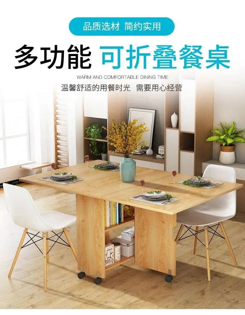 Quality Senior Dining Tables Modern Minimalist Foldable Rectangle Kitchen Table Sets Style Dining Room Furniture Esstisch