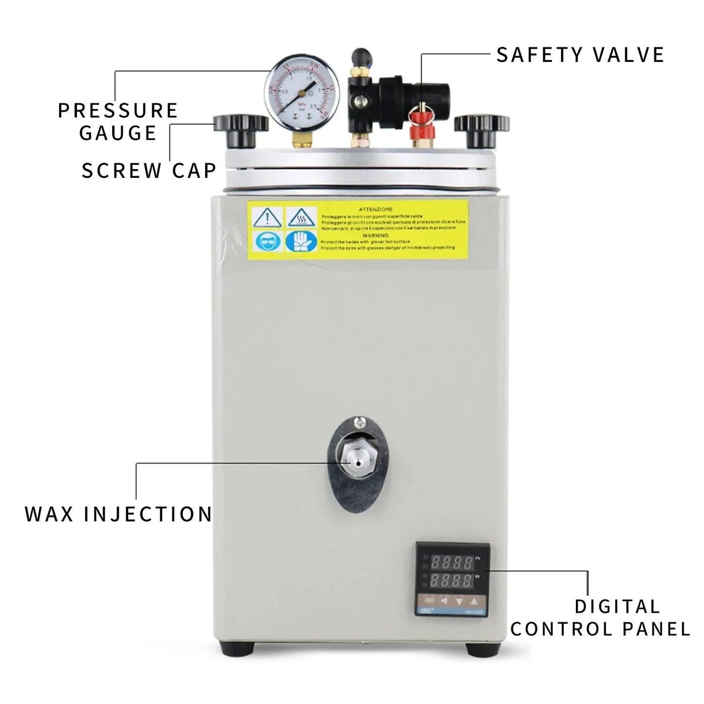 PHYHOO Wax Injection Machine for Jewellery Equipment Making Tool Wax Casting Machine Wax Melting Mold Making Golds Machine