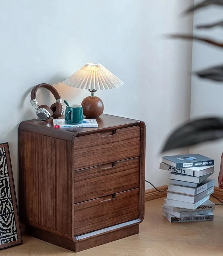 European Retro Nightstands Organizer Drawer Trendy Bedroom Hidden Storage Nightstands Bedsides Classic Mesa De Noche Furniture