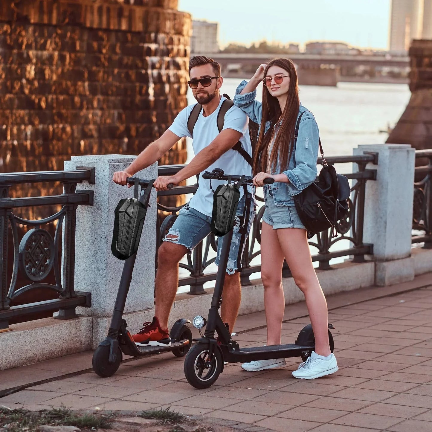 Electric Scooter Bag Portable Large Capacity Car Bag Storage Bag Rainproof Front Storage Handlebar Bag for Scooter Accessories