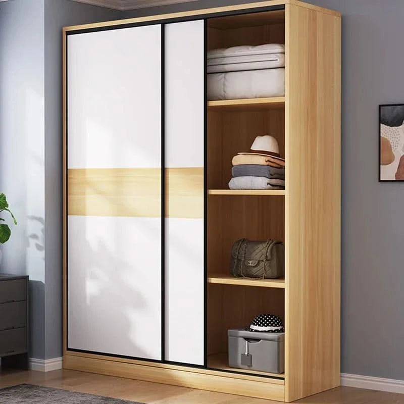 ZEco White Design Wardrobes Organizer Sliding New Bedroom Closet Wardrobe Cabinets Storage Shelf Armoires De Chambre FurnitureZ