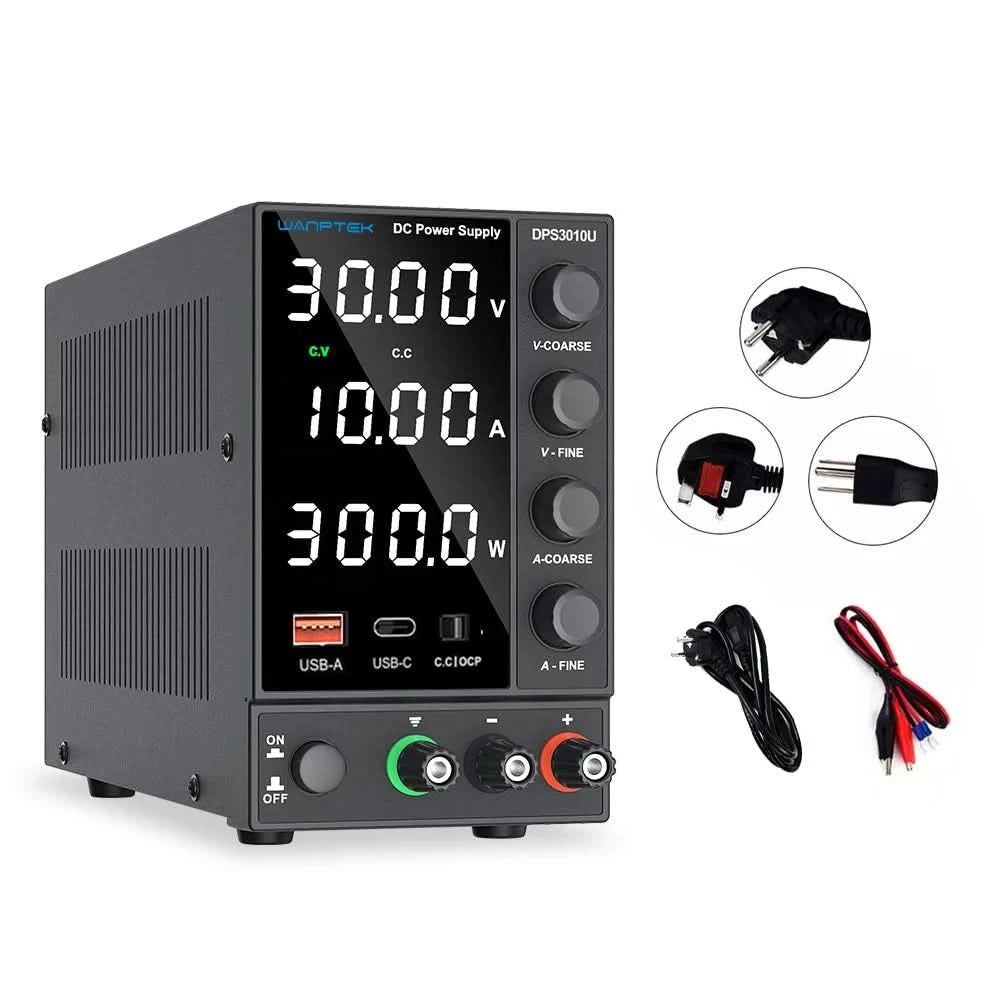Wanptek Adjustable DC power supply 30V 10A 60V 5A Lab Bench Power Source Stabilized Power Supply Voltage Regulator Switch 220V