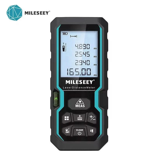 Mileseey S6 Laser-Entfernungsmesser 40m/120m, Entfernungsmesser mit Libelle, LCD-Display mit Hintergrundbeleuchtung, Messwerkzeuge für Zuhause