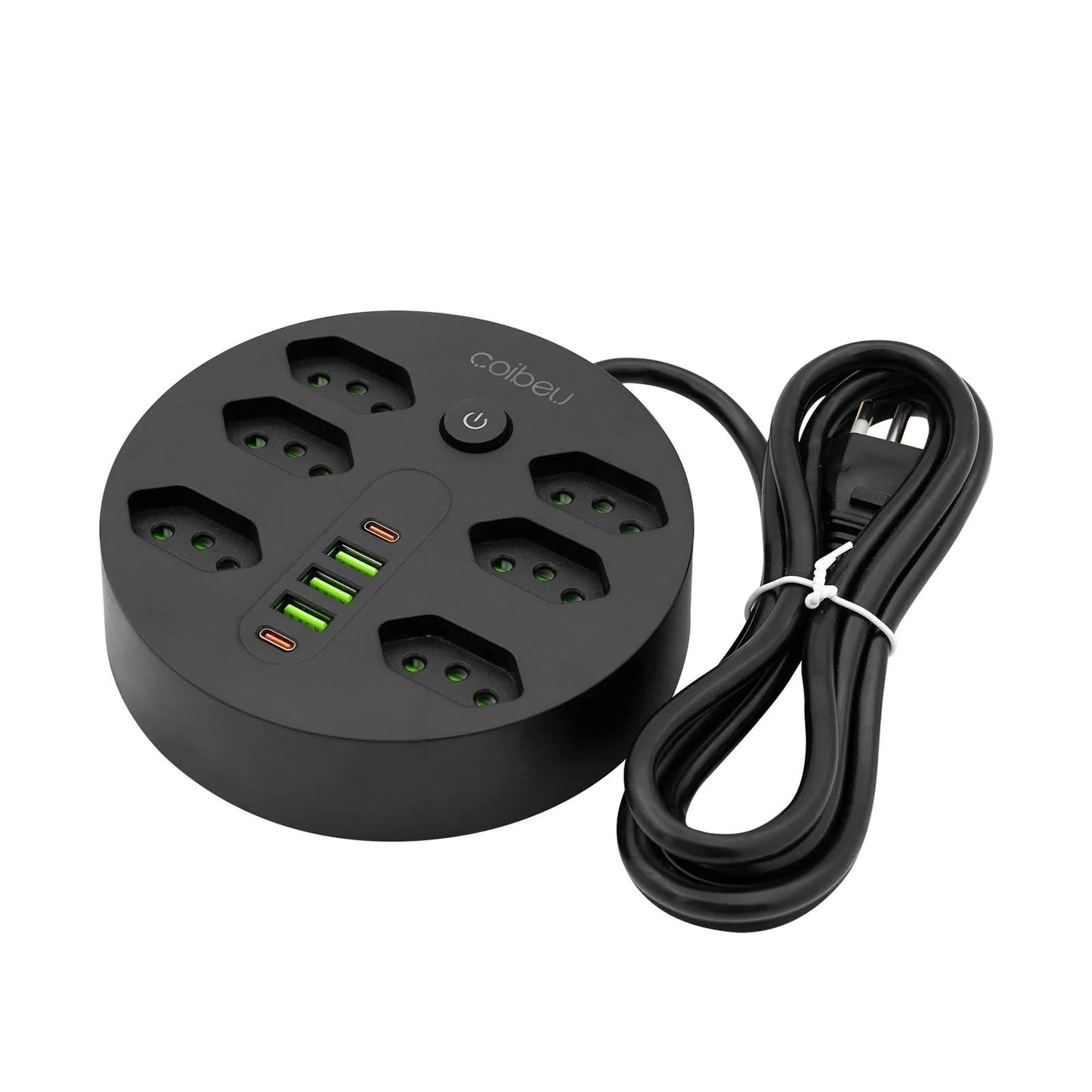 Verlängerungssteckdose, Steckdosenleiste, USB-Steckdose, Überspannungsschutz, Mehrfachsteckdose, 10A, 110-220V
