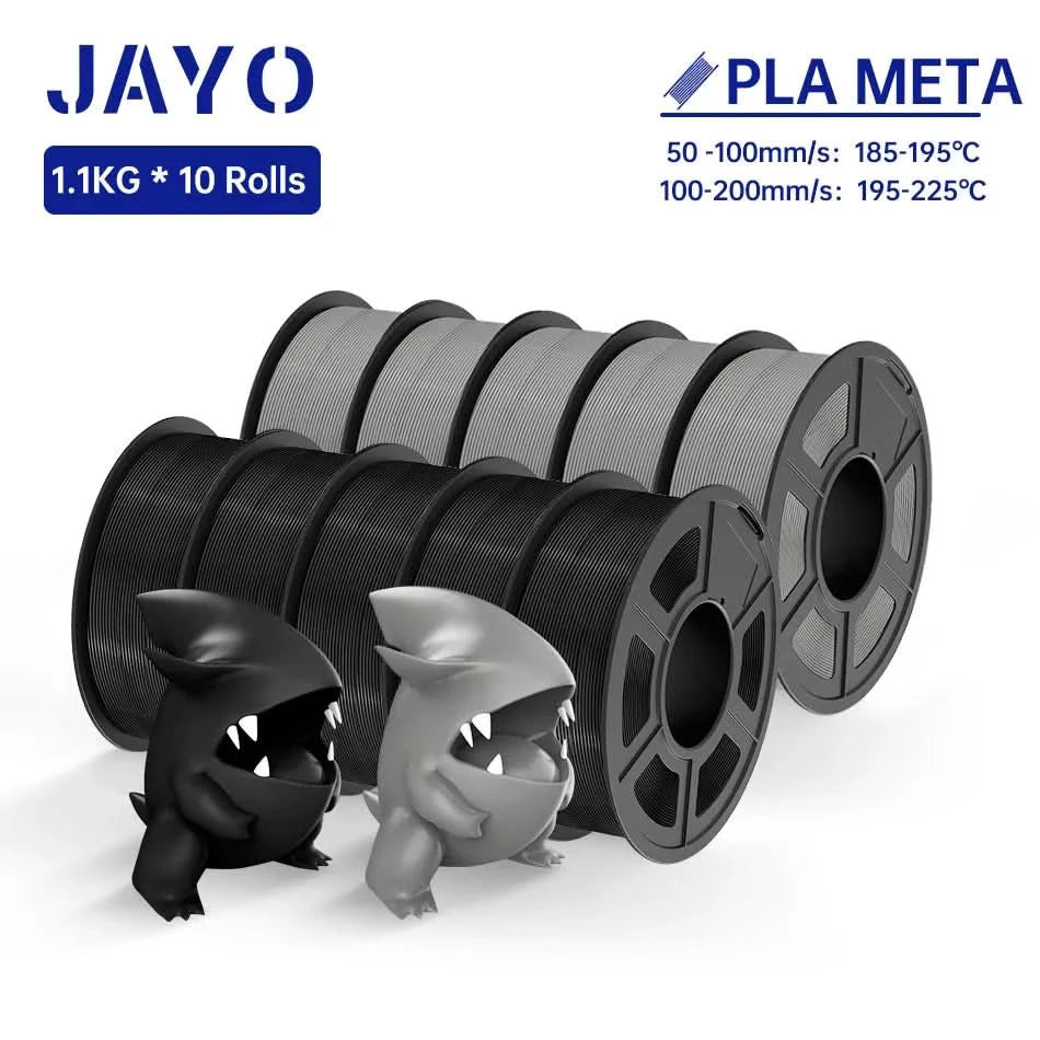 JAYO PLA / ABS / PETG / Silk / ASA /TPU /PLA+ Filament 10 Rolls 3D Printer Filament 1.75MM 0.65/1/1.1KG Neatly Wound 3D Filament