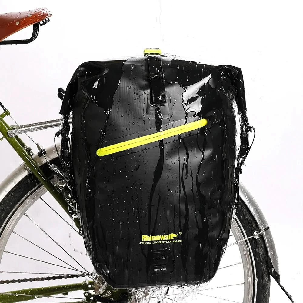 Rhinowalk Waterproof Bike Bag 20L/27L Travel Cycling Bag Basket Bicycle Rear Rack Tail Seat Trunk Bags bicycle bags & panniers