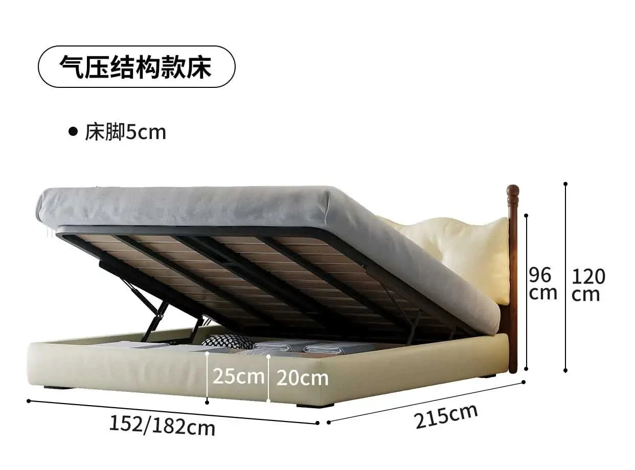 Fancy European Multifonction Beds Large Kids Room King Size Luxury Beds Storage Modern Meuble De Chambre Bedroom Decoration