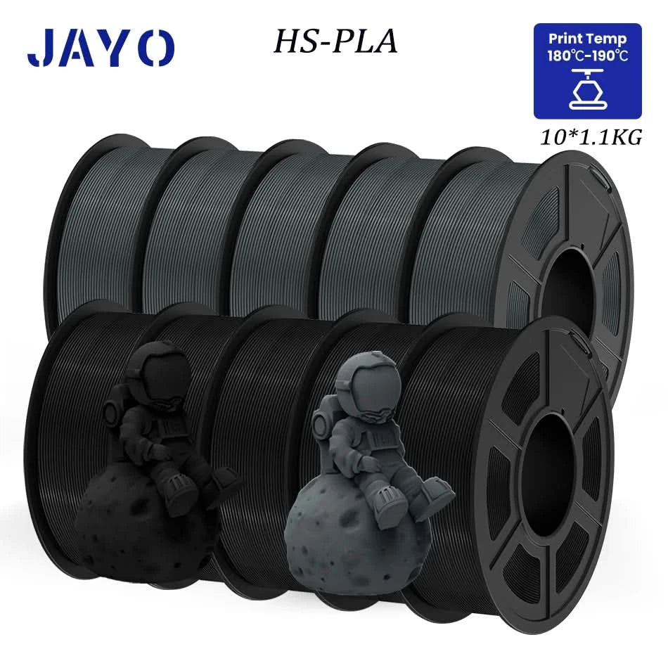 JAYO PLA / ABS / PETG / Silk / ASA /TPU /PLA+ Filament 10 Rolls 3D Printer Filament 1.75MM 0.65/1/1.1KG Neatly Wound 3D Filament