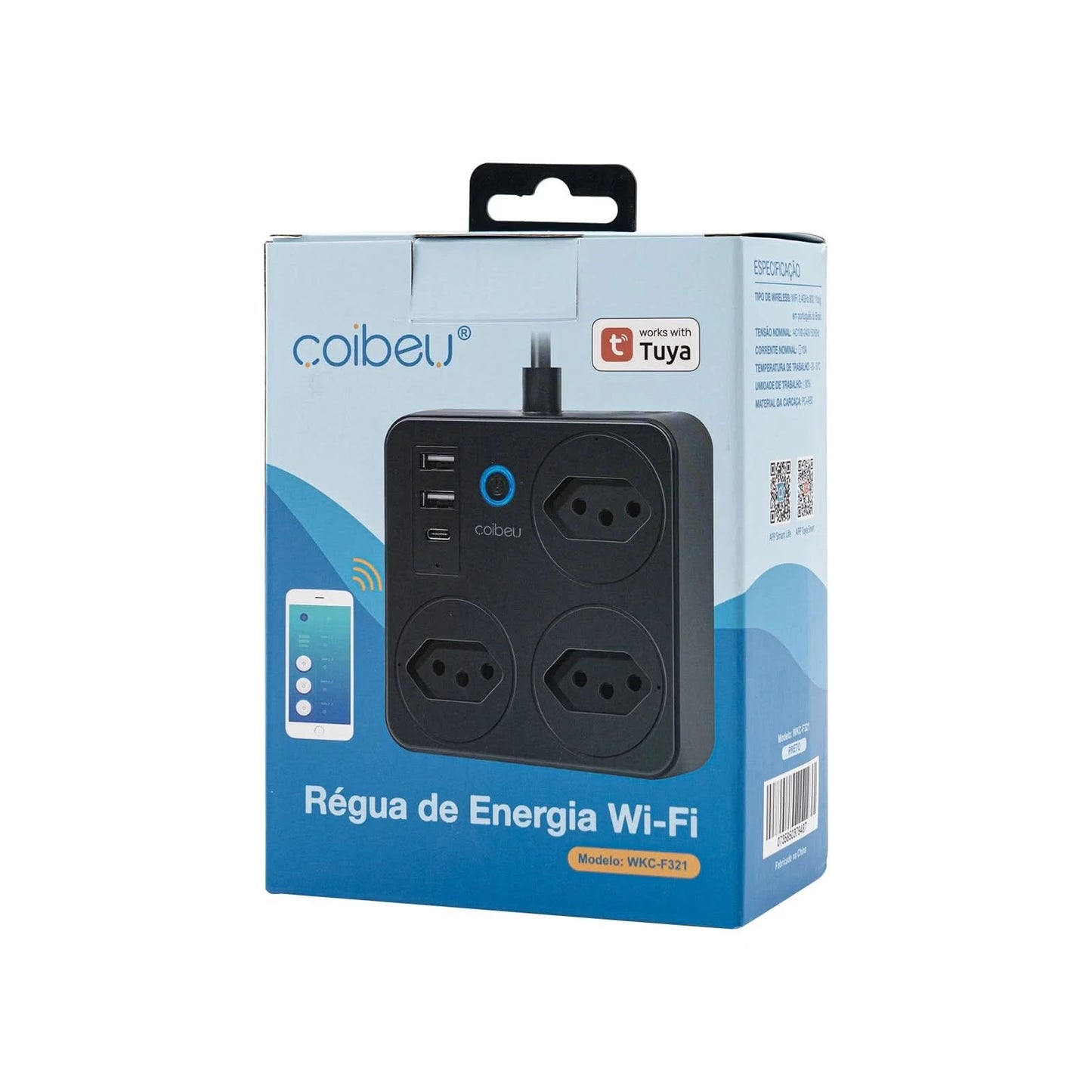 Smart Switch mit Steckdose, brasilianischer Netzfilter, Smart Plug, USB-Steckdose, Smart Switch, Smart Socket