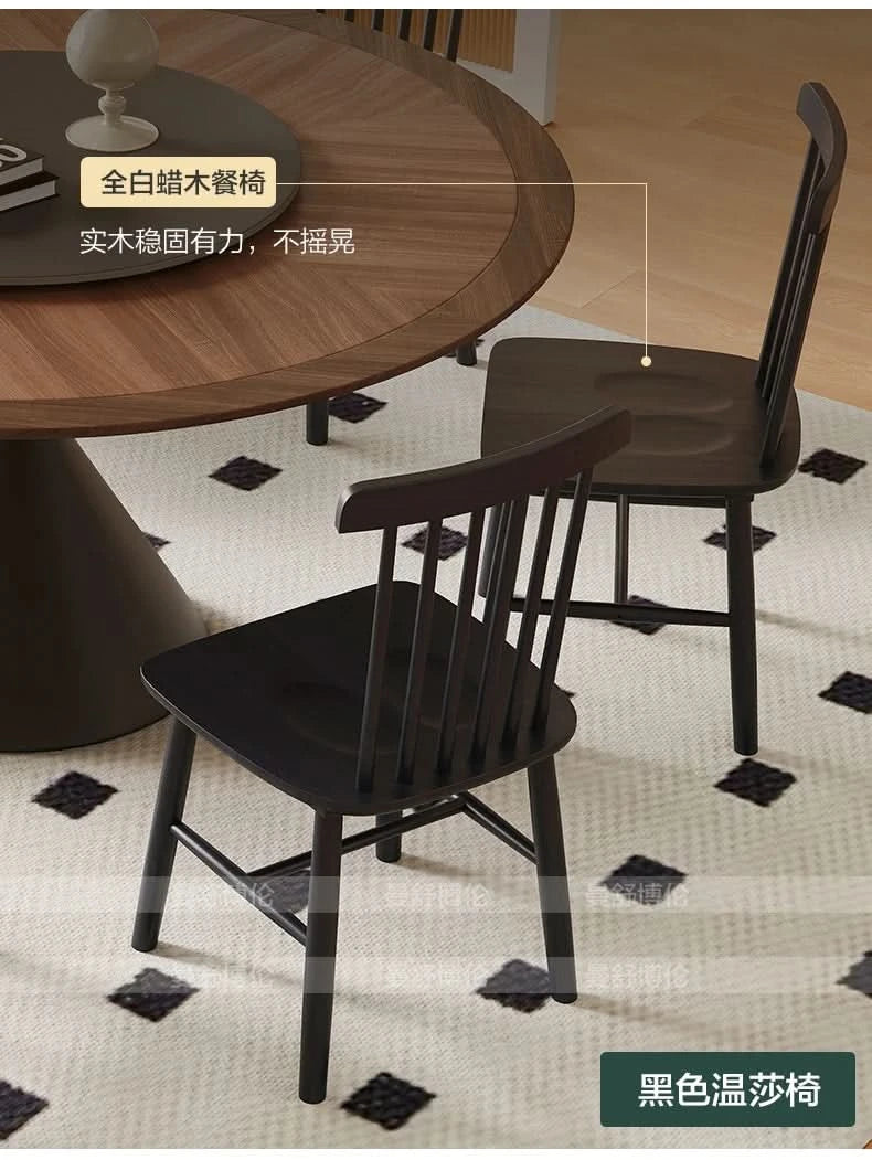 6 People Turntable Dining Table Vintage Legs Metal Design Round Coffee Table House Breakfast Juegos De Comedor Furnitures