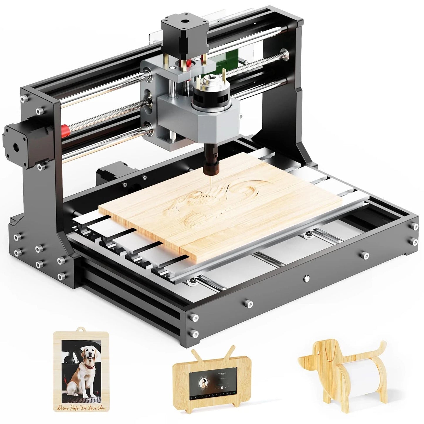 Twotrees TTC3018 CNC Milling Cutter Laser Engraving Machine CNC Router DIY Tool Metal Plastic Acrylic PVC Wood Board GRBL