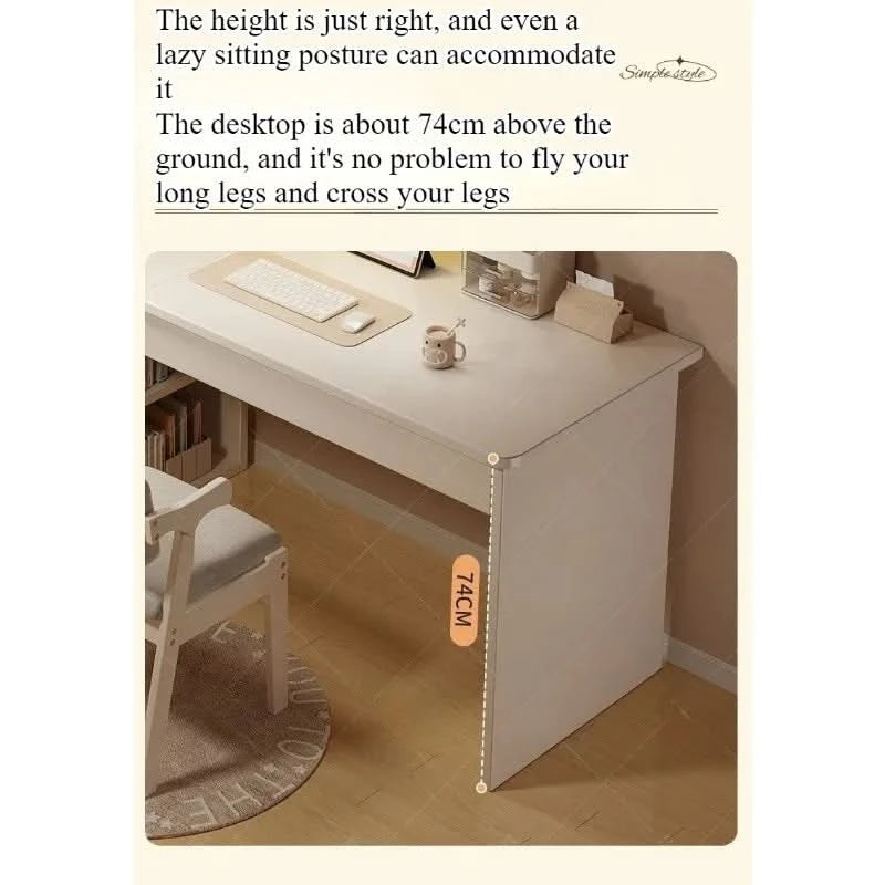 Computer desk Desktop Home bedroom Bookshelf Integrated student learning to write Corner Multifunctional office desk