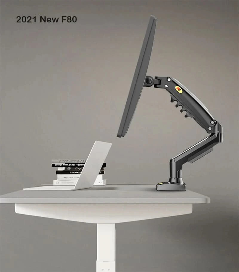 F80 Gas Spring 17-30 inch Desktop LED LCD Monitor Mount Holder Arm Ergonomic Gas Strut Flexi Mount Load 2~9kgs
