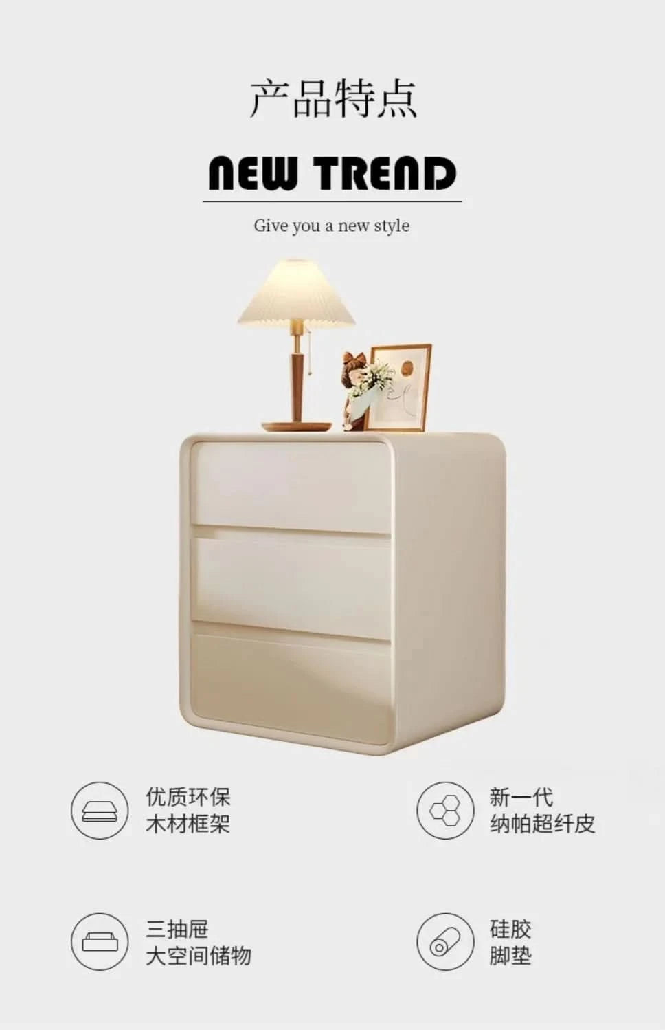 Bedroom Modern Nightstands Storage Design Living Room Home Nightstand Drawers Simple Table De Nuit Chambre Home Furniture